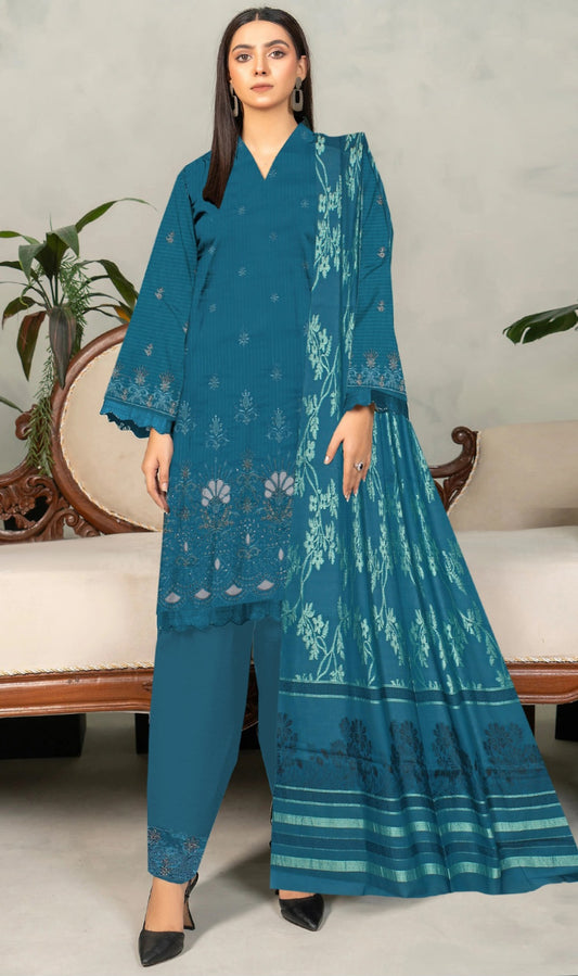 Luxury Lawn Unstitched 3-PC Doriya Suit