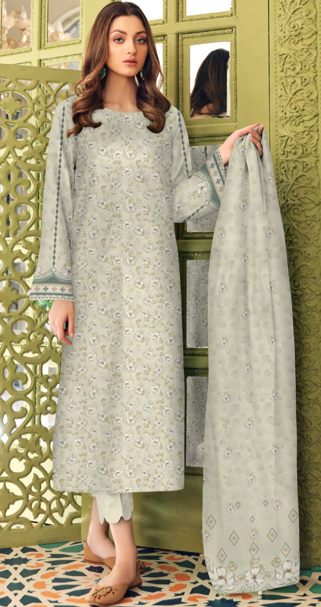 Mother Collection 3-pc Unstitched Suit