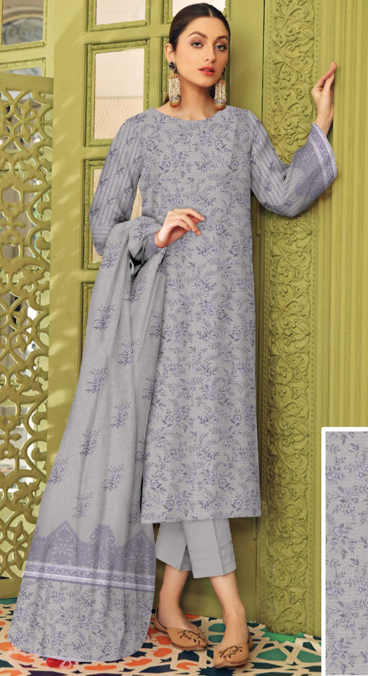 Mother Collection 3-pc Unstitched Suit