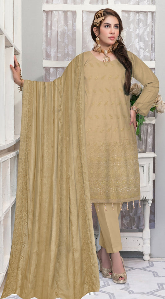 Skin Lawn Unstitched 3-PC Embroidered Suit